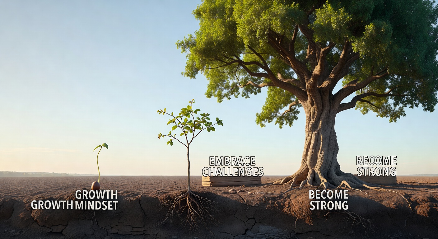 A seed growing into a plant, representing micro-habits