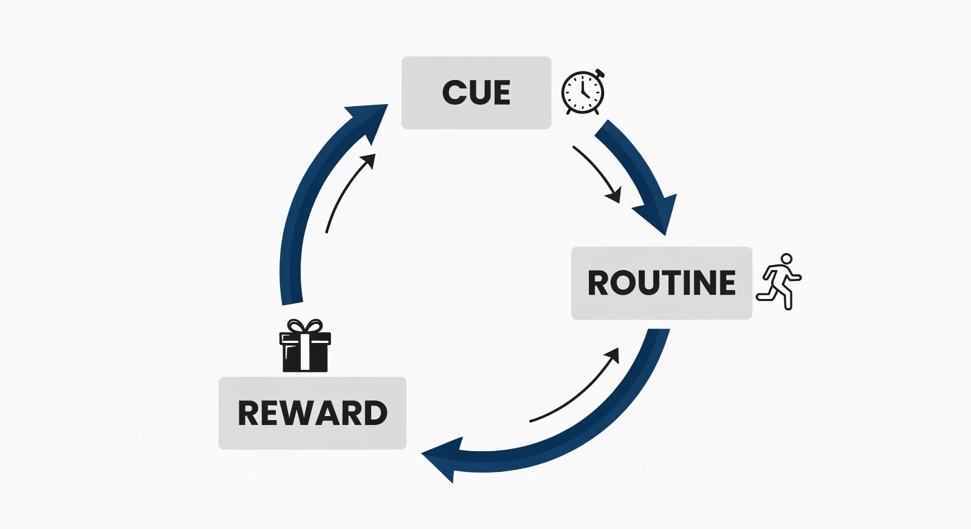 The Habit Loop: Cue, Routine, Reward